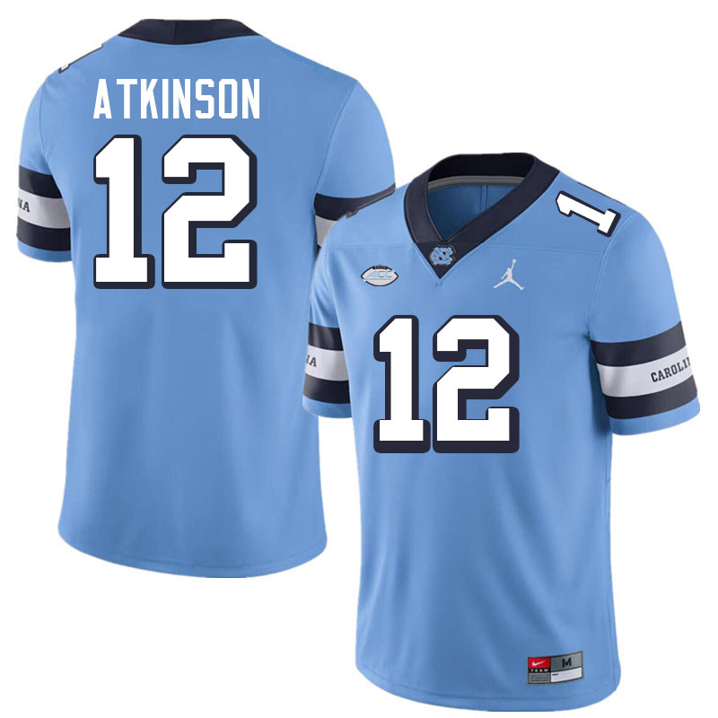 #12 Beau Atkinson North Carolina Tar Heels Jerseys,Apparels,Uniforms Stitched-Alternate Blue